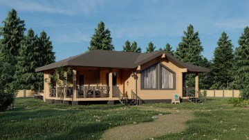 Баня в деревне Загуры