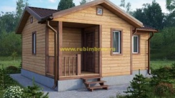 Проект бани из бруса 7 на 6,5