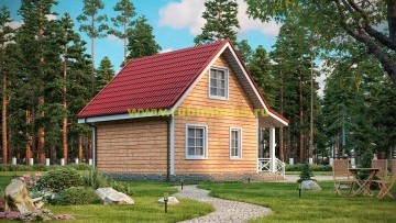 Проект дома из бруса 6 на 8