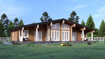 Дом-шале в деревне Суворовы