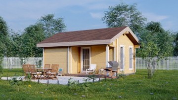 Баня в деревне Столбово