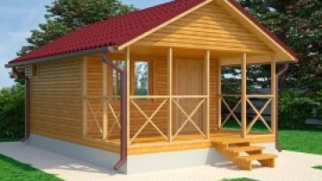 Каркасная баня Сезонная 4×6 24 м2