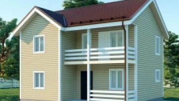 Каркасный дом Милан 8×9