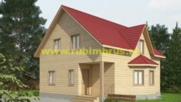 Проект дома из бруса 9 на 8
