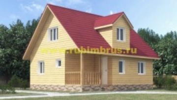 Проект дома из бруса 7 на 8