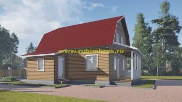 Проект дома из бруса 10 на 11