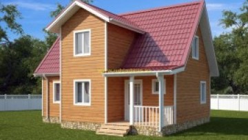 Дом из бруса 9 на 7,5