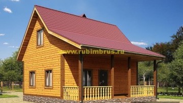 Проект дома из бруса 8 на 8