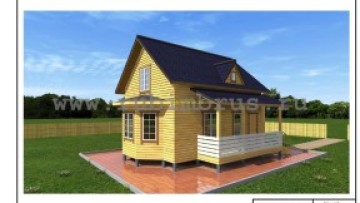 Проект дома из бруса 6 на 7,5