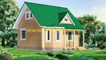 Проект дома из бруса 7 на 7,5
