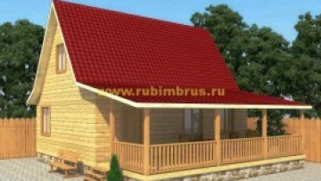 Проект дома из бруса 8 на 9