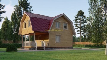 Проект дома из бруса 6 на 9