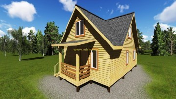 Проект дома из бруса 6 на 9