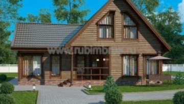 Проект дома из бруса 9 на 12