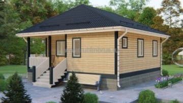 Проект дома из бруса 8 на 8