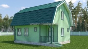Проект дома из бруса 6 на 8