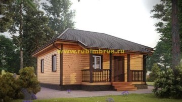 Проект дома из бруса 8 на 8