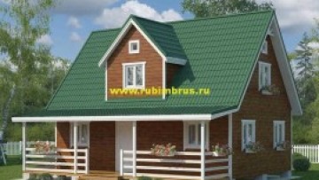 Проект дома из бруса 8 на 9