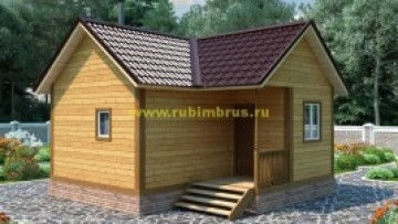 Проект бани из бруса 6 на 6