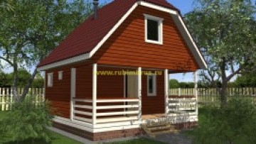 Проект бани из бруса 6 на 6