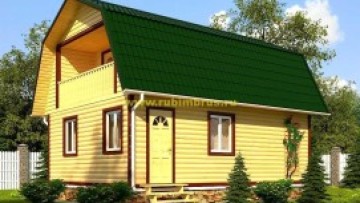 Проект бани из бруса 6 на 8
