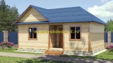 Проект бани из бруса 6 на 8