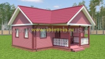 Проект бани из бруса 10 на 7,5