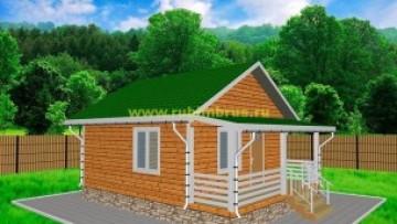 Проект бани из бруса 6 на 7,5