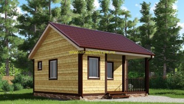 Проект бани из бруса 6 на 6