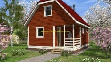 Проект бани из бруса 4 на 6