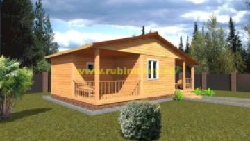Проект бани из бруса 9,5 на 6